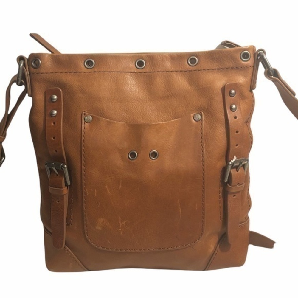 Treasure & bond weathered leather messenger bag